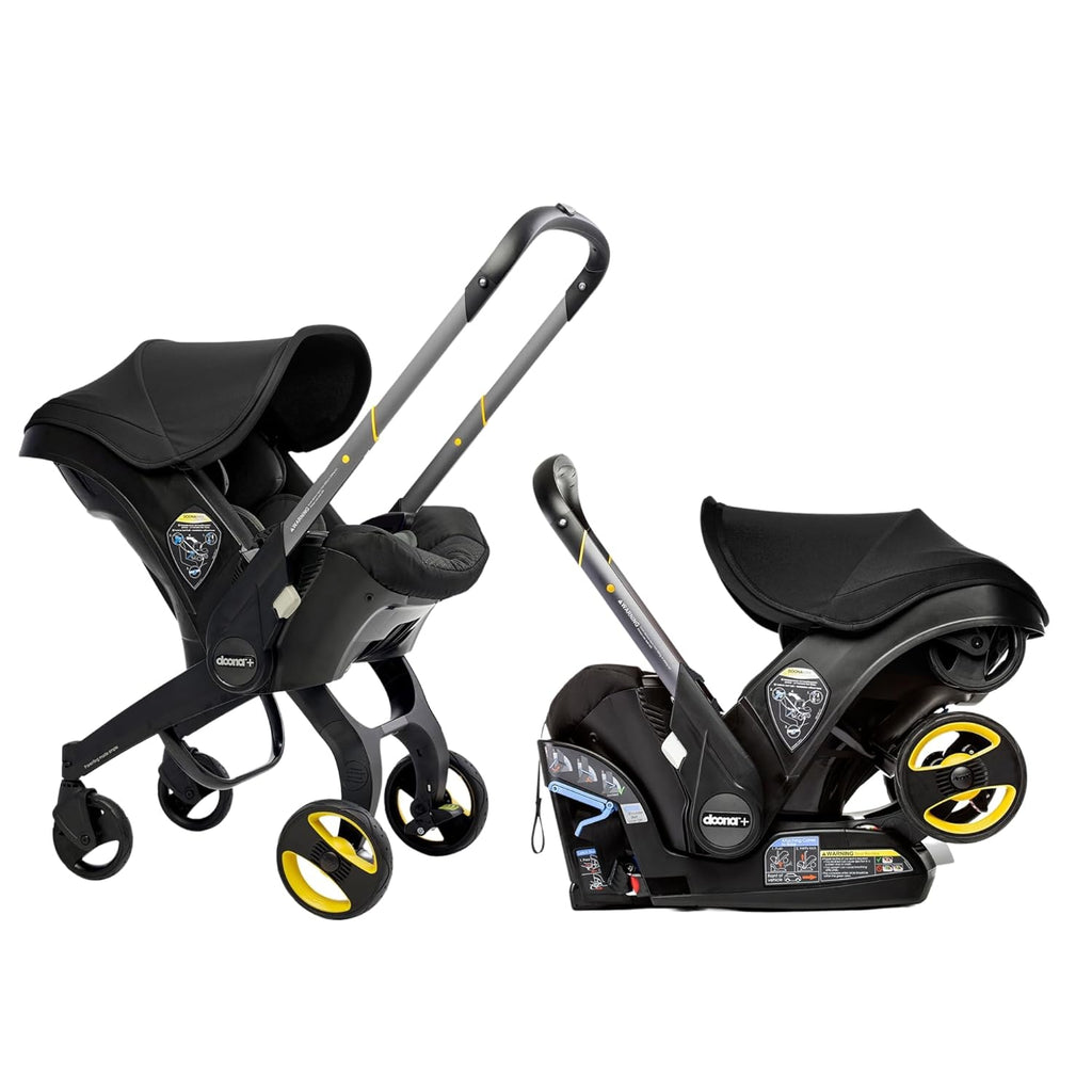 Limited-Time Clearance，Doona Car Seat & Stroller, Nitro Black - All-in-One Travel System