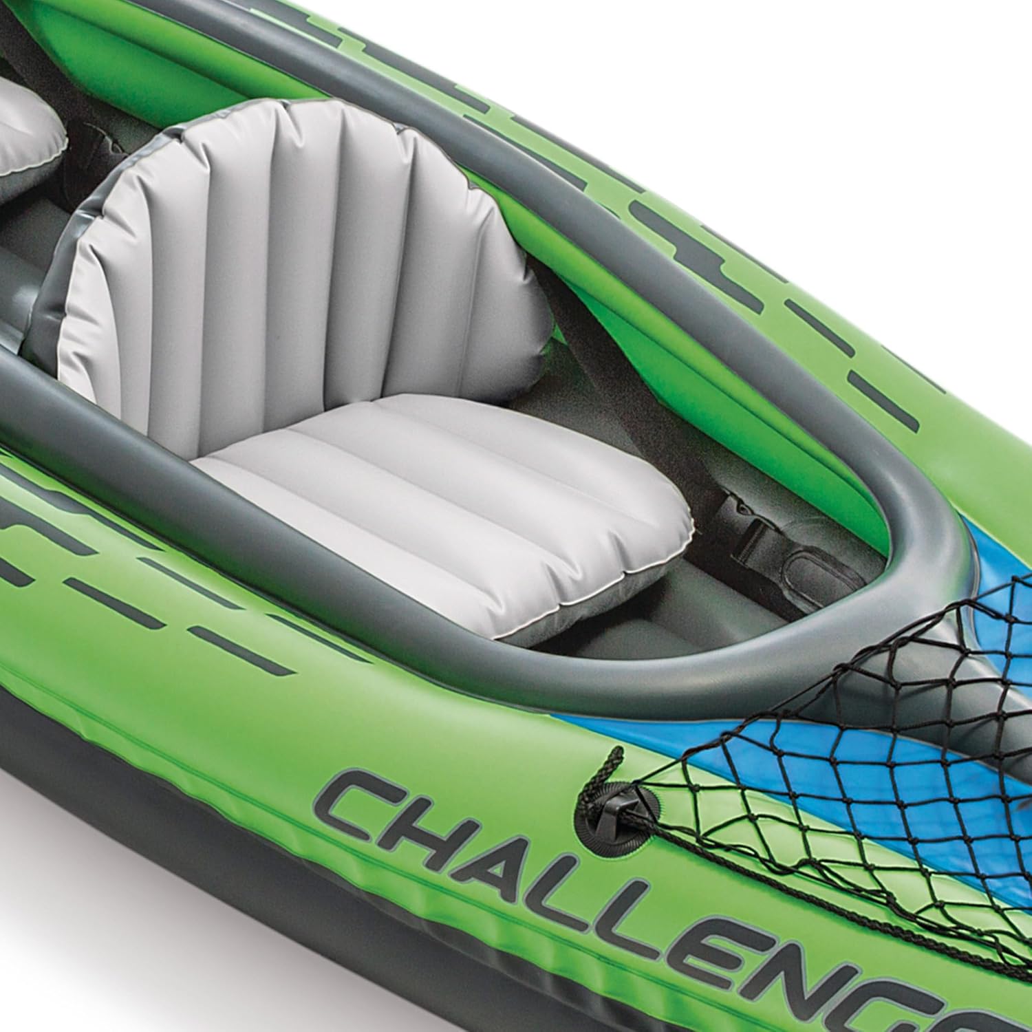 NTEX Challenger Inflatable Kayak Series: Includes Deluxe 86in Kayak Paddles and High-Output Pump – SuperStrong PVC – Adjustable Seat with Backrest – Removable Skeg – Cargo Storage Net
