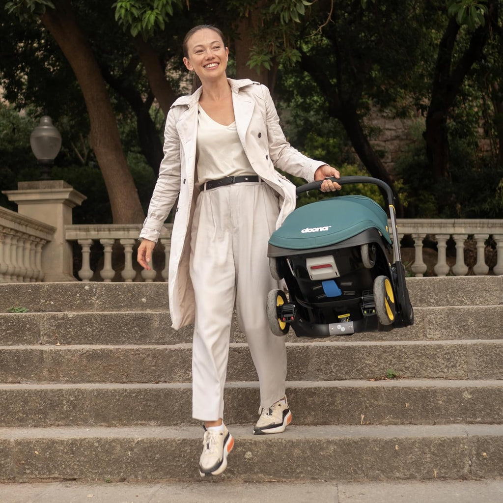 Limited-Time Clearance，Doona Car Seat & Stroller, Nitro Black - All-in-One Travel System
