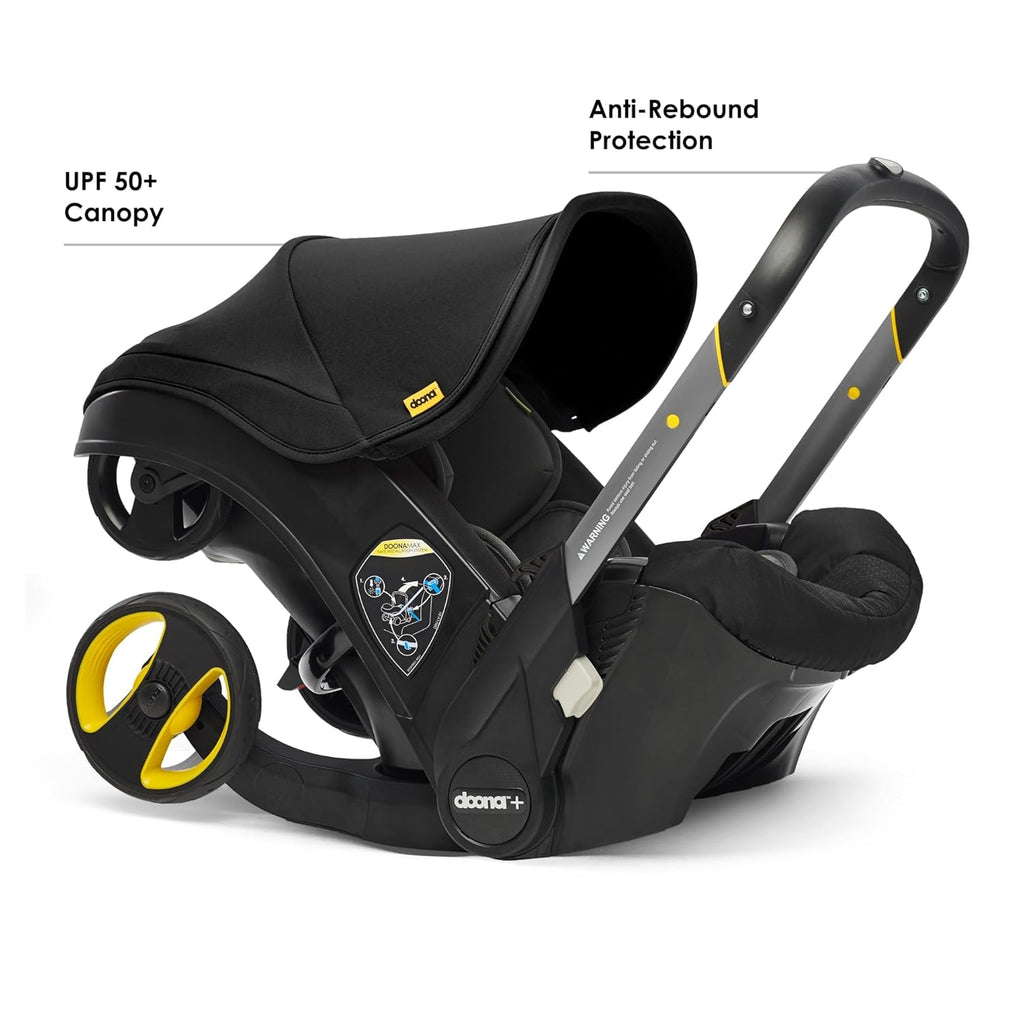 Limited-Time Clearance，Doona Car Seat & Stroller, Nitro Black - All-in-One Travel System