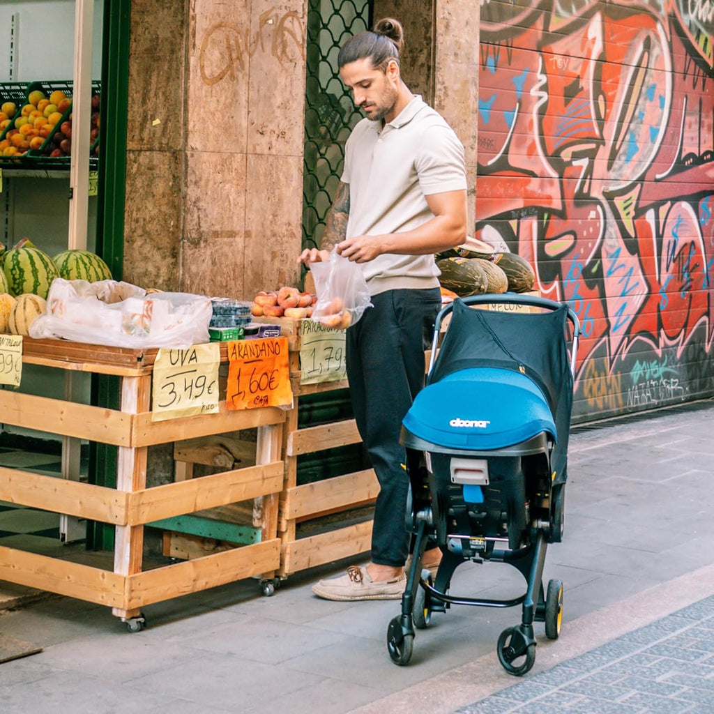 Limited-Time Clearance，Doona Car Seat & Stroller, Nitro Black - All-in-One Travel System
