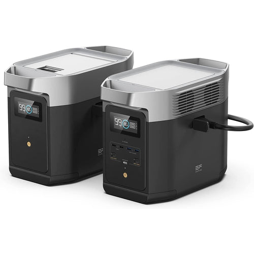 EF ECOFLOW Portable Power Station DELTA 2, 1024Wh LiFePO4 (LFP) Battery, 1800W AC/100W USB-C Output, Solar Generator(Solar Panel Optional) for Home Backup Power, Camping & RVs