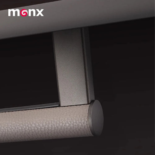 MONX Leather Cabinet Hanging Clothes Pole Flange Seat Crossbar